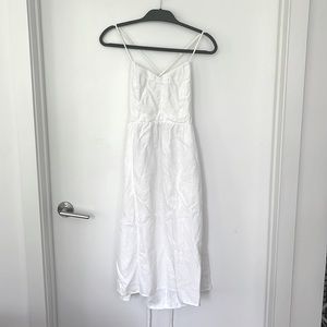 Reformation White Linen Summer Dress Sz 8